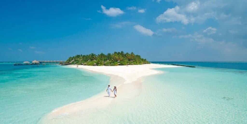 Sao Beach, with crystal waters and white sands