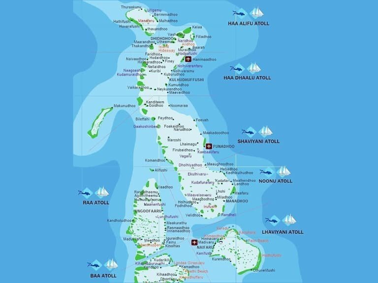 Maldives map